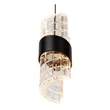 Pendul Lucide KLIGANDE metal, acril, negru, transparent, LED, 2700K, 24W, 1800lm - 13496/21/30