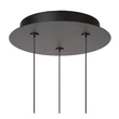 Pendul Lucide KLIGANDE metal, acril, negru, transparent, LED, 2700K, 24W, 1800lm - 13496/21/30