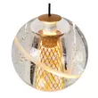 Pendul Lucide DILENKO metal, sticla, auriu, transparent, LED, 2700K, 5x3,5W, 5x140lm - 13497/16/02