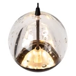 Pendul Lucide SENTUBAL metal, sticla, negru, transparent, LED, 2700K, 6,3W, 250lm - 13498/05/30