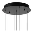 Pendul Lucide SENTUBAL metal, sticla, negru, transparent, LED, 2700K, 5x5,2W, 5x210lm - 13498/24/30