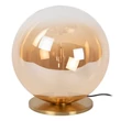 Veioza Lucide GISELA metal, sticla, auriu, chihlimbar, LED, 12W, 850lm, 2500K - 13594/10/62