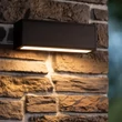 Aplica de perete exterioara Lucide SUTTON metal, negru, LED, 1.5W, 82lm, 2700K-3000K, IP54 - 15813/02/30