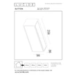 Aplica de perete exterioara Lucide SUTTON metal, negru, LED, 1.5W, 82lm, 2700K-3000K, IP54 - 15813/02/30