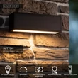 Aplica de perete exterioara Lucide SUTTON metal, negru, LED, 1.5W, 82lm, 2700K-3000K, IP54 - 15813/02/30