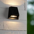 Aplica de perete exterioara Lucide LUTON metal, negru, LED, 2W, 100lm, 2700K-3000K, IP54 - 15815/01/30