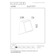 Aplica de perete exterioara Lucide LUTON metal, negru, LED, 2W, 100lm, 2700K-3000K, IP54 - 15815/01/30