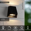 Aplica de perete exterioara Lucide LUTON metal, negru, LED, 2W, 100lm, 2700K-3000K, IP54 - 15815/01/30