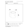 Aplica de perete exterioara cu senzor crepuscular si miscare Lucide PERTH metal, negru, LED, 1W, 100lm, 2700K-3000K, IP65 - 15817/01/30
