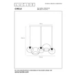 Pendul Lucide CIRCLE metal,negru,auriu,E27 - 21425/03/30