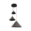 Pendul Lucide SPITZE metal, negru, gri, E27, 40W - 21440/13/36