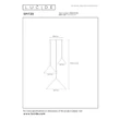 Pendul Lucide SPITZE metal, negru, gri, E27, 40W - 21440/13/36