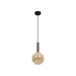 Pendul Lucide JOSIANE metal, sticla, negru, chihlimbar, G9, 40W - 21441/01/62