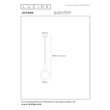 Pendul Lucide JOSIANE metal, sticla, negru, chihlimbar, G9, 40W - 21441/01/62