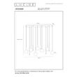 Pendul Lucide JOSIANE metal, sticla, negru, chihlimbar, G9+GU10, 40W - 21441/12/62