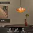 Pendul Lucide RUNA metal, roz, E27, 40W - 21443/35/66
