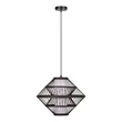 Pendul Lucide PASQUINO metal, lemn, negru, E27, 40W - 21445/40/30