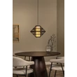 Pendul Lucide PASQUINO metal, lemn, negru, E27, 40W - 21445/40/30