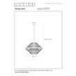 Pendul Lucide PASQUINO metal, lemn, negru, E27, 40W - 21445/60/30