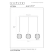 Pendul Lucide ESTEREL metal, bej, GU10, 25W - 21446/03/41