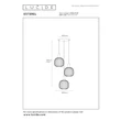 Pendul Lucide ESTEREL metal, bej, GU10, 25W - 21446/13/41