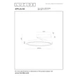 Plafoniera Lucide APPLAUSE metal, maro, LED, 26W, 850lm, 2200K-4000K - 23100/40/96