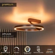 Plafoniera Lucide APPLAUSE metal, maro, LED, 26W, 850lm, 2200K-4000K - 23100/40/96