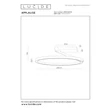Plafoniera Lucide APPLAUSE metal, gri, LED, 40W, 1850lm, 2200K-4000K - 23100/60/15
