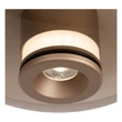 Plafoniera Lucide SANTIAGO metal, sticla, sampanie, chihlimbar, LED, 10W, 550lm, 2700K-4000K - 23101/12/62