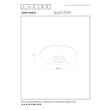 Plafoniera Lucide SANTIAGO metal, sticla, sampanie, chihlimbar, LED, 10W, 550lm, 2700K-4000K - 23101/12/62