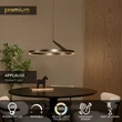 Pendul Lucide APPLAUSE metal, gri, LED, 32W, 1060lm, 2700K-4000K - 23400/60/15
