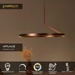 Pendul Lucide APPLAUSE metal, maro, LED, 32W, 1060lm, 2700K-4000K - 23400/60/96