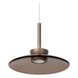 Pendul Lucide SANTIAGO metal, sticla, sampanie, chihlimbar, LED, 16W, 780lm, 2700K-4000K - 23401/12/62