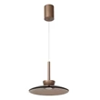Pendul Lucide SANTIAGO metal, sticla, sampanie, chihlimbar, LED, 16W, 780lm, 2700K-4000K - 23401/12/62