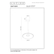 Pendul Lucide SANTIAGO metal, sticla, sampanie, chihlimbar, LED, 16W, 780lm, 2700K-4000K - 23401/12/62
