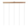 Pendul Lucide SANTIAGO metal, sticla, sampanie, chihlimbar, LED, 10W, 450lm, 2700K-4000K - 23401/60/62