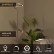 Lampadar Lucide APPLAUSE metal, gri, LED, 25W+8W, 1700lm+380lm, 2700K-4000K - 23700/20/15