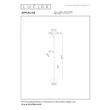 Lampadar Lucide APPLAUSE metal, maro, LED, 25W+8W, 1700lm+380lm, 2700K-4000K - 23700/20/96
