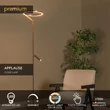 Lampadar Lucide APPLAUSE metal, maro, LED, 25W+8W, 1700lm+380lm, 2700K-4000K - 23700/20/96