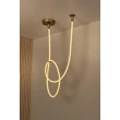 Pendul Lucide JANDERIN metal, sampanie, LED, 36W, 2300lm, 2200K-3300K - 24105/36/05