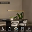 Pendul Lucide JANDERIN metal, acril, sampanie, transparent, LED, 16.5W, 490lm, 2200K-3300K - 24405/34/05