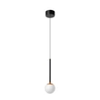 Pendul Lucide CALINA metal, acril, negru, opal, LED, 7W, 700lm, 2200K-3300K - 24406/07/30