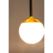 Pendul Lucide CALINA metal, acril, negru, opal, LED, 7W, 700lm, 2200K-3300K - 24406/07/30