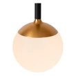 Pendul Lucide CALINA metal, acril, negru, opal, LED, 7W, 700lm, 2200K-3300K - 24406/07/30