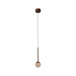 Pendul Lucide CALINA metal, acril, maro, chihlimbar, LED, 7W, 700lm, 2200K-3300K - 24406/07/96