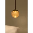 Pendul Lucide CALINA metal, acril, maro, chihlimbar, LED, 7W, 700lm, 2200K-3300K - 24406/07/96