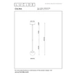 Pendul Lucide CALINA metal, acril, maro, chihlimbar, LED, 7W, 700lm, 2200K-3300K - 24406/07/96