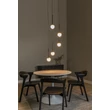 Pendul Lucide CALINA metal, acril, negru, opal, LED, 7.4W, 720lm, 2200K-3300K - 24406/37/30