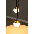 Pendul Lucide CALINA metal, acril, negru, opal, LED, 7.4W, 720lm, 2200K-3300K - 24406/37/30