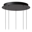 Pendul Lucide CALINA metal, acril, negru, opal, LED, 7.4W, 720lm, 2200K-3300K - 24406/37/30